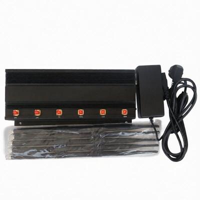 شراء 6 ترددات الراديو الهاتف الخليوي جهاز تشويش إذاعي 16 وات إجمالي الناتج Purple Horn online manufacture