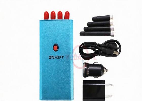 شراء أربعة هوائيات الهاتف الخليوي تردد جهاز تشويش ، الهاتف المحمول جهاز تشويش فعال حتى 10M online manufacture