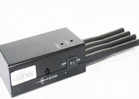 شراء المحمولة 2.4G Wifi إشارة الشبكة جهاز تشويش DCS 1805 - 1990MHz حالة الألومنيوم الأسود online manufacture