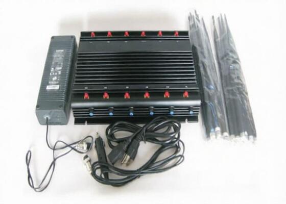 شراء كامل الفرقة الهاتف المحمول إشارة مانع ، الهاتف الخليوي جهاز تشويش مع شاحن سيارة 12V online manufacture