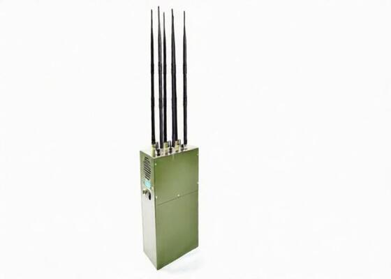 شراء 6 تردد UHF VHF جهاز تشويش ، Manpack تشويش إشارة مانع تصميم آمن online manufacture