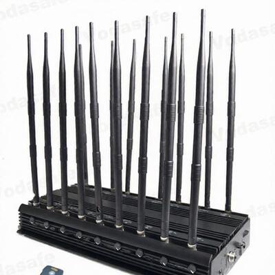شراء 18 Antenna 47W Lojack High Power Signal Jammer 4G WiMAX AC Adapter online manufacture
