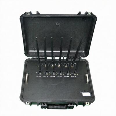 شراء 10-80 م 86 وات جهاز تشويش إشارة محمول 12 نطاق UHF VHF لـ 2 3 4G online manufacture