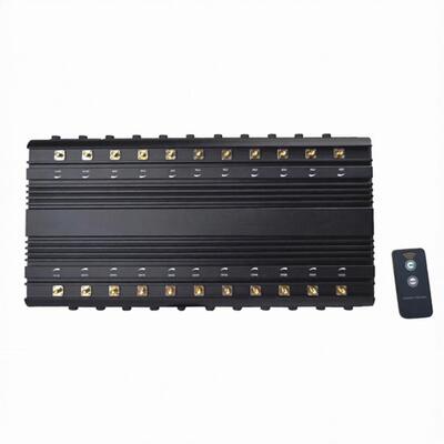 شراء 80m معطل إشارة الخلية الثابتة GSM 3G 4G 5G الهاتف المحمول 22 فرقة 46w online manufacture